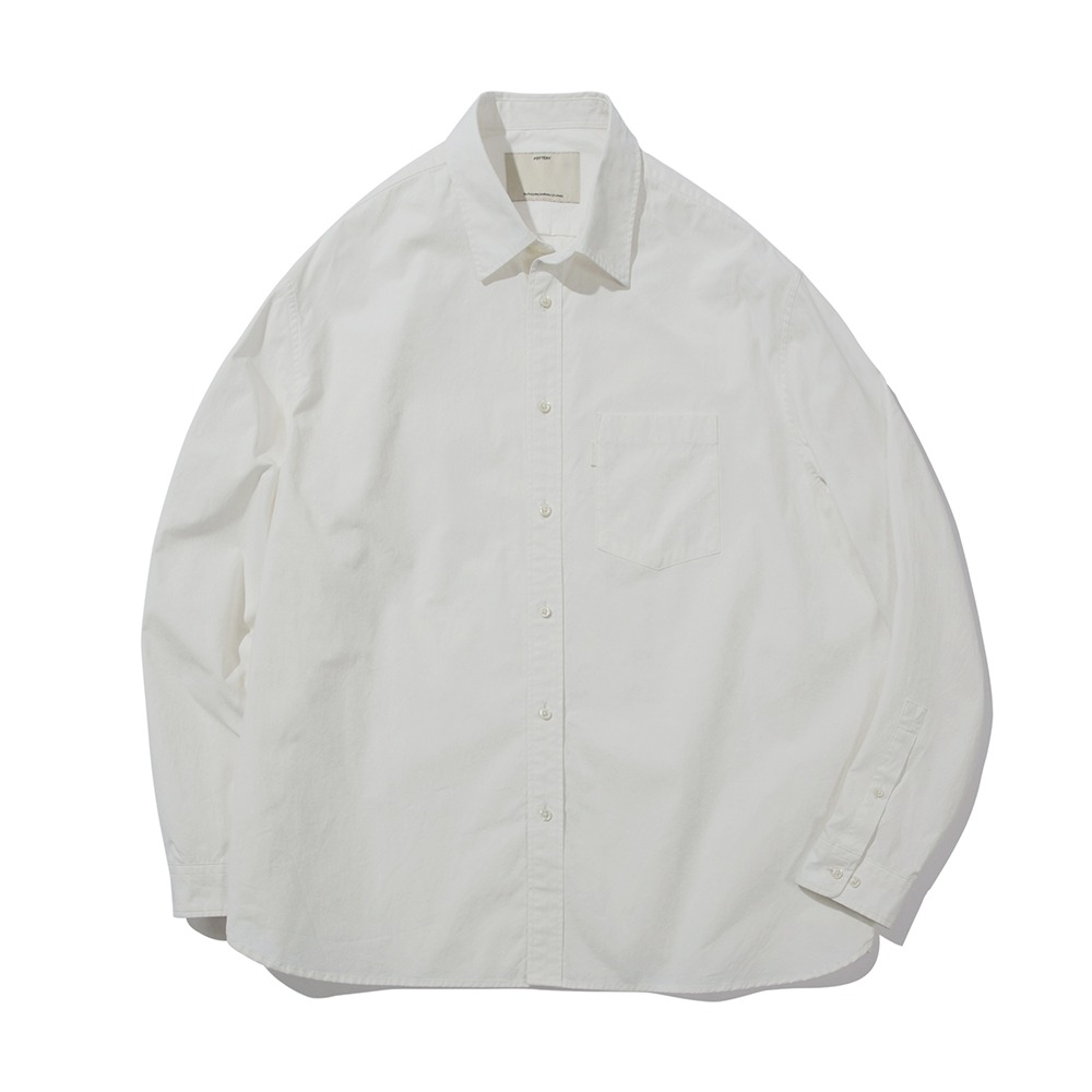 POTTERY*RESTOCK*Comfort ShirtSupima Cotton 80/2 High Density Oxford Resilient Finish(White)