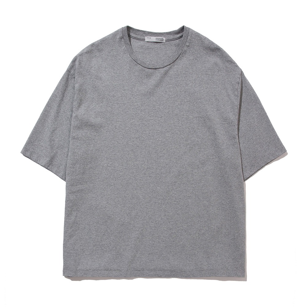 POTTERYShort Sleeve Comfort T-ShirtFine Cotton 17/1 BD Single Jersey(Light Gray)