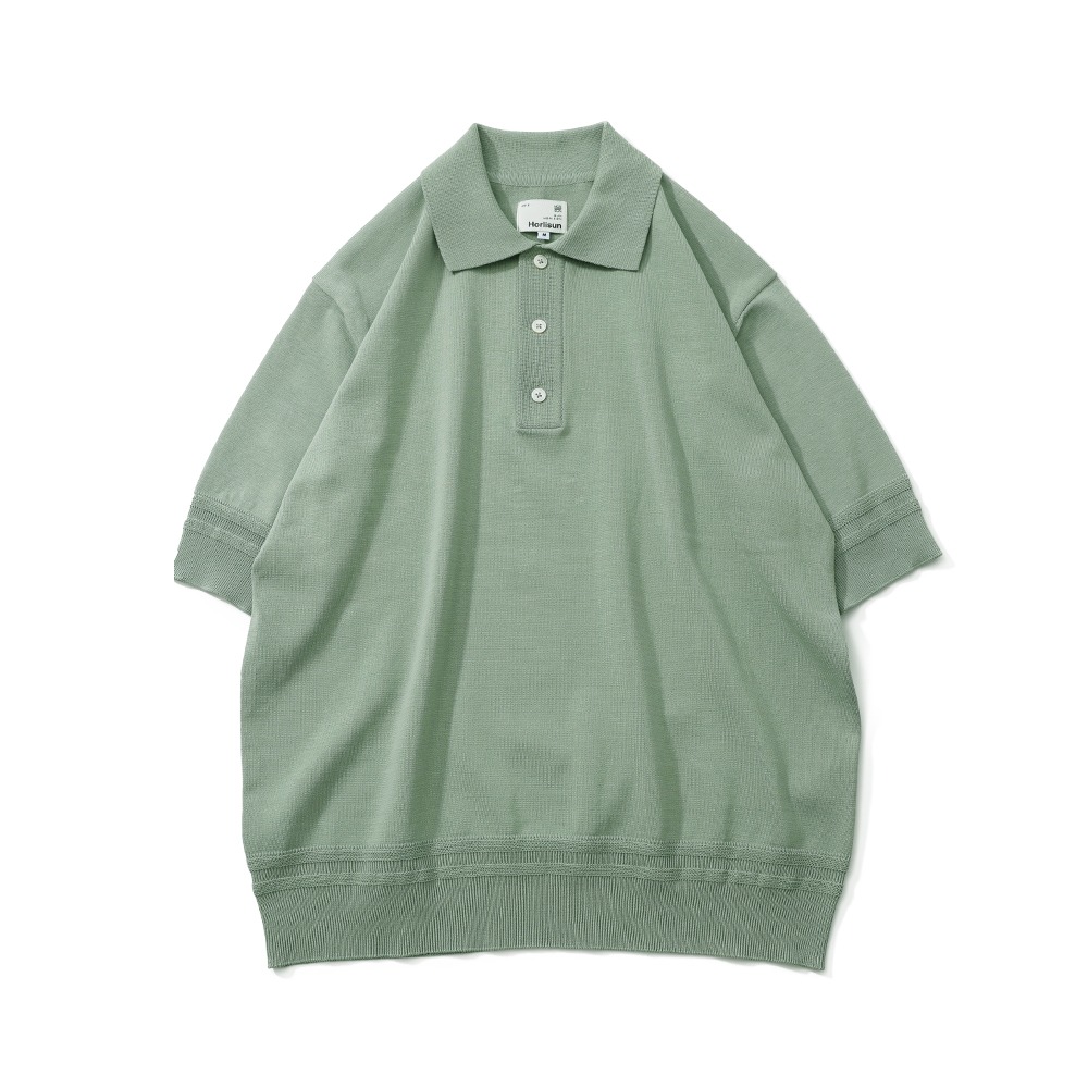 HORLISUNDana Cotton Pullover Collar Knit(Green)