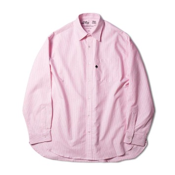 BEAT &amp; SLNC*RESTOCK*Spade Embroidered Relaxed Oxford Shirts(Pink Candy Stripe)30% OFF