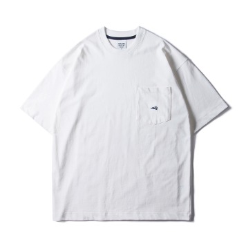 ESFAITrunk ShowPaper Airplane Logo Pocket T-shirts(White)