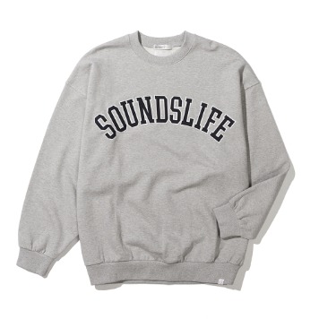 SOUNDSLIFEApplique Big Arch Logo Sweatshirts(Melange Grey))30% OFF