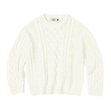 AMFEASTChunky Grandma Sweater30% OFF(Cream)