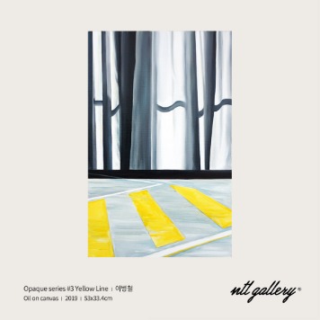 NTL GALLERYOpaque series #3 Yellow Line53x33.4cm