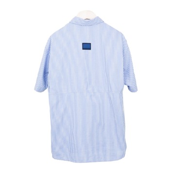 DOCUMENTBack Logo Short Sleeve Shirt_02(Stripe Blue)