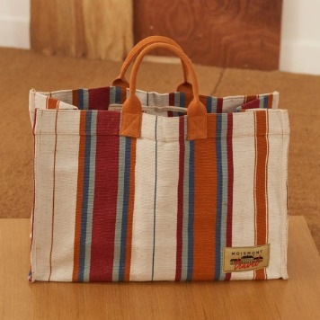 MOISMONTMOM010 Tote Bag N°39(Stripe Seven Terracotta)