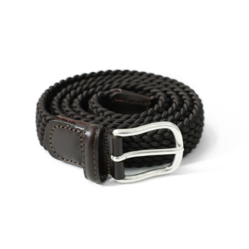 HORLISUNPeninsula Elastic Braided Leather Belt(Brown)