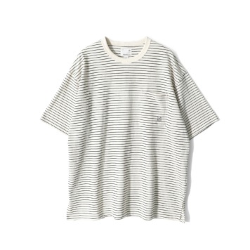 HORLISUNPowell Short Sleeve Stripe T-shirt(Black)