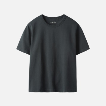 ROUGH SIDEWomen  Essential 1/2 T-Shirt(Navy)