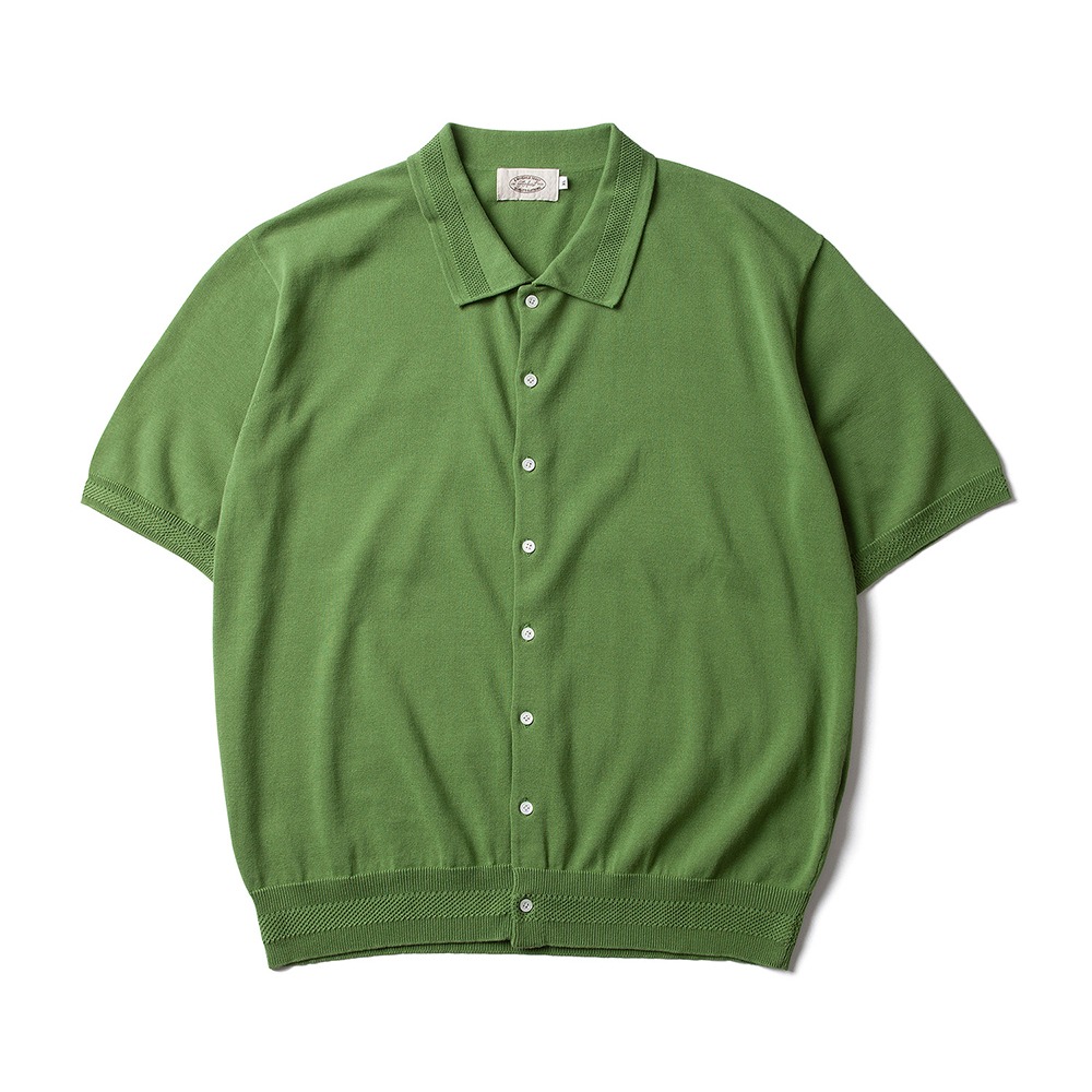 AMFEASTEssential Half Knit Shirts(Green)