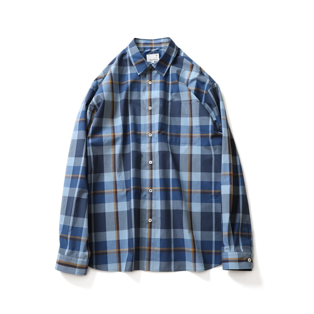 HORLISUNMaili Multi Check Shirts(Blue Layer)