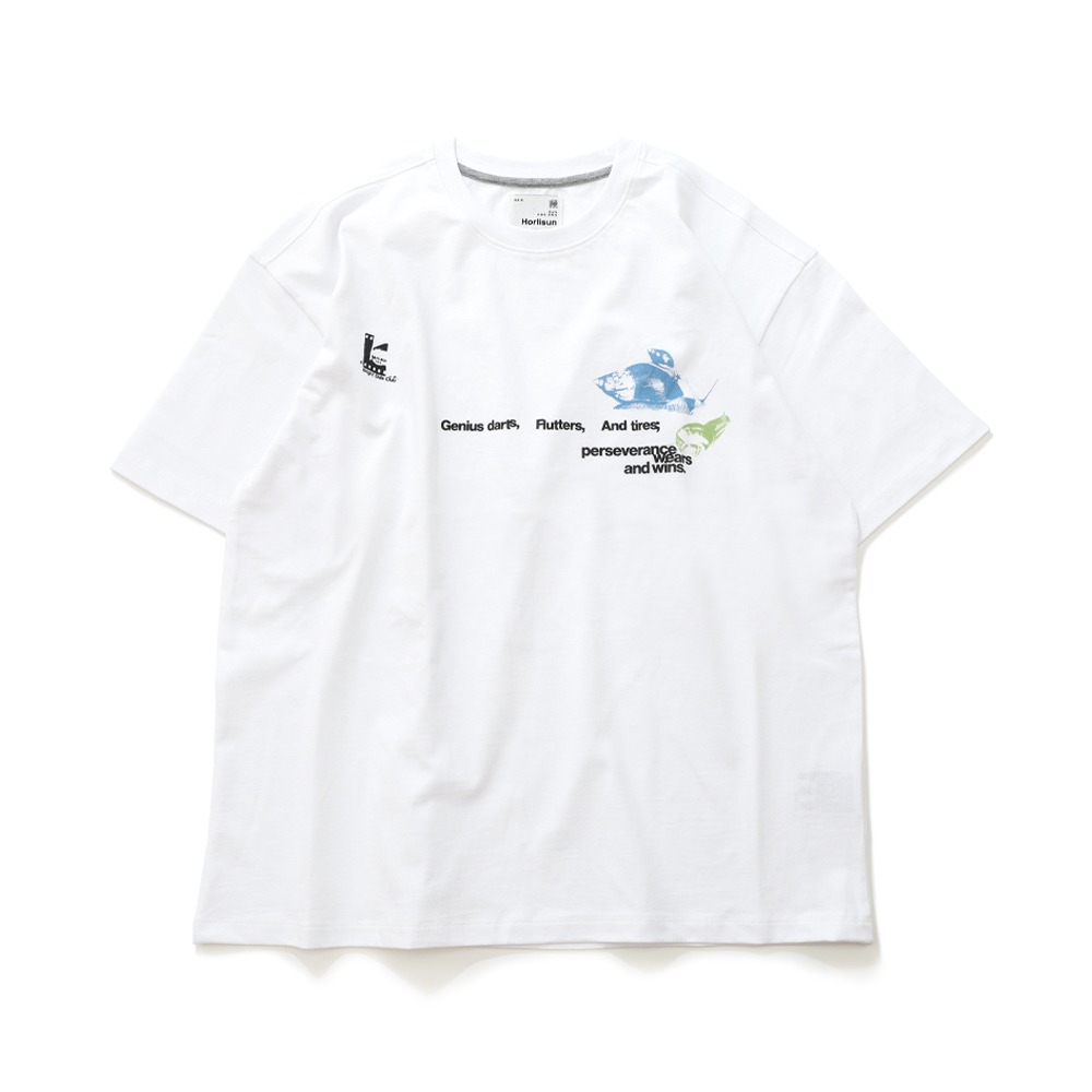 HORLISUN21 SUMMER B.S.C Graphic T-Shirts 2nd(White)