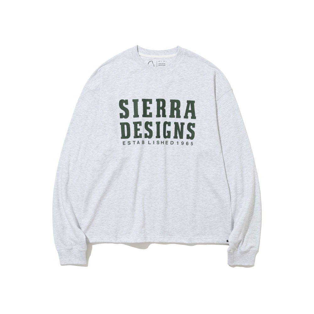 SIERRA DESIGNS SD Logo Long Sleeve Tee(1% Melange Grey)