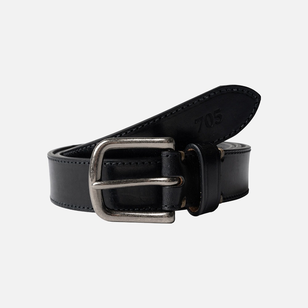 ROUGH SIDE Bridle Leather Belt(Black)