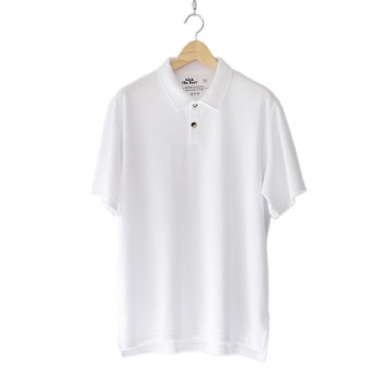 KICK THE BEATTerry Polo Shirt(White)