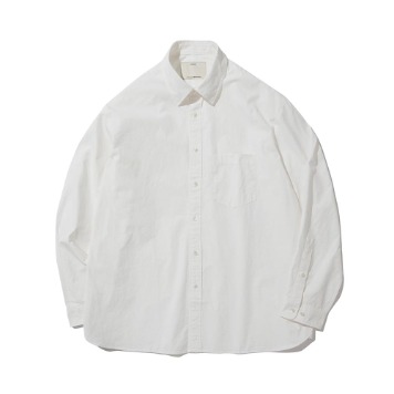 POTTERYComfort ShirtSupima Cotton 80/2 High Density Oxford Resilient Finish(White)