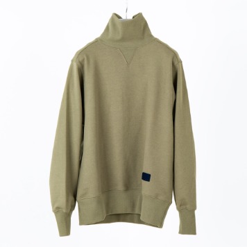 DOCUMENTRibbed Turtle Neck Sweat Jersey-02(Olive)