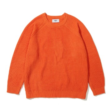SOUNDSLIFESolid Knit Sweater(Orange)20% OFF