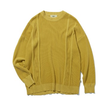 SOUNDSLIFEDouble Faced Pullover Knit(Yellow)