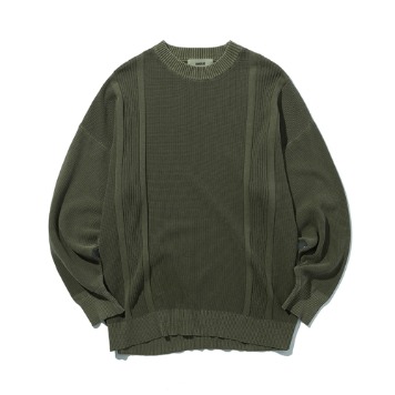 SOUNDSLIFEDouble Faced Pullover Knit(Khaki)