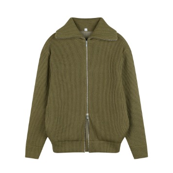 YOUNEEDGARMENTSEXCELLA® High Neck Zip Up(Olive)30%OFF