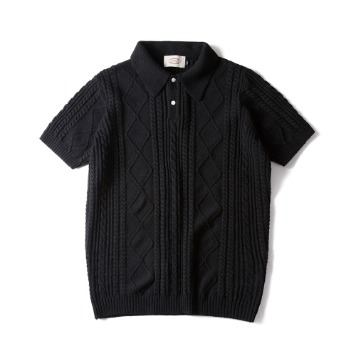 AMFEASTFisherman Summer Knitwear(Black)
