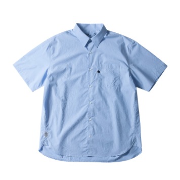 BEAT &amp; SLNCPoplin Half Shirts(Light Blue)