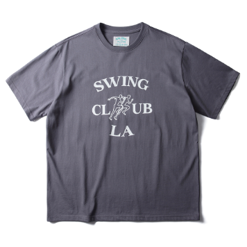 AmfeastLA SWING CLUBHalf Sleeves T-Shirts(Grey)