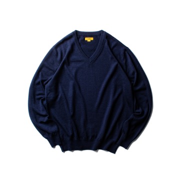 THE RESQ &amp; CONewman Merino Wool Sweater(Jean Blue)