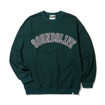 SOUNDSLIFEApplique Big Arch Logo Sweatshirts(Green))30% OFF