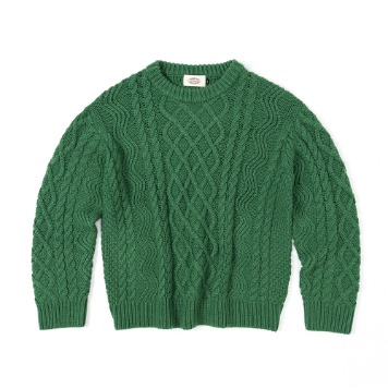 AMFEASTChunky Grandma Sweater30% OFF(Green)