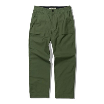 CONTINUABack Satin Fatigue Pants(Army Green)