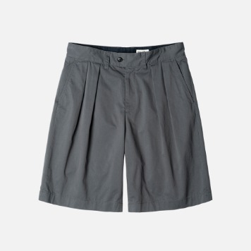 ROUGH SIDE2Tuck Shorts(Space Grey)