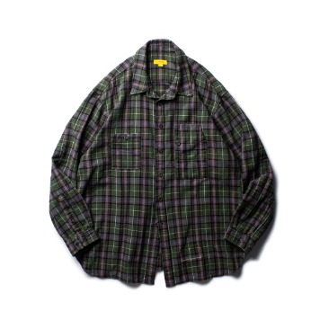 THE RESQ &amp; COFlannel Teddy Shirt(olive mix)