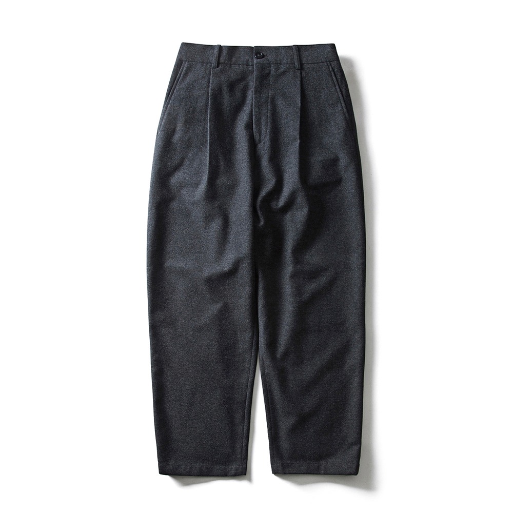 ESFAIA.W.O Set-up Tapered Wide Pants(Charcoal)