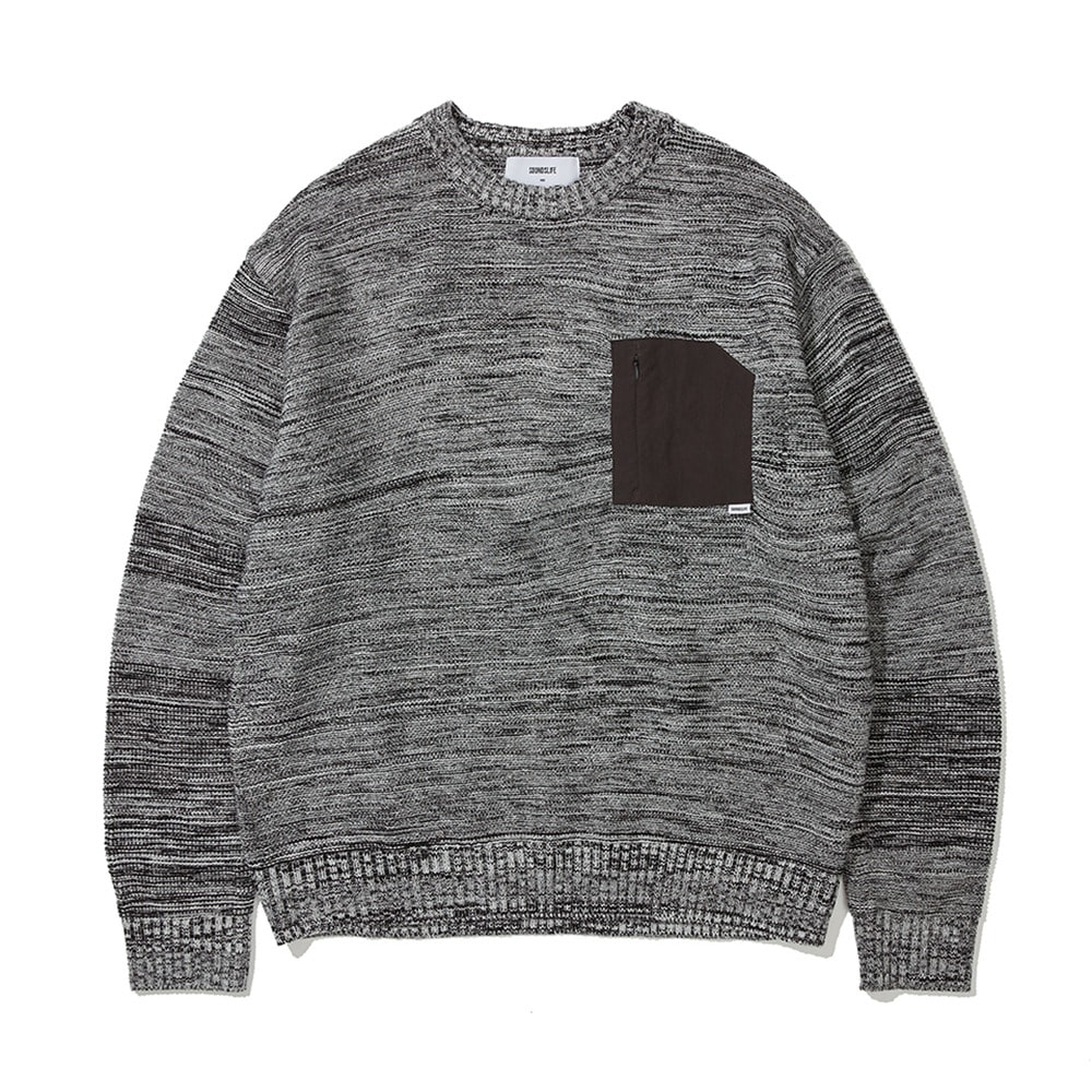 SOUNDSLIFEMarled Knit Sweater (Black/Grey)20% OFF