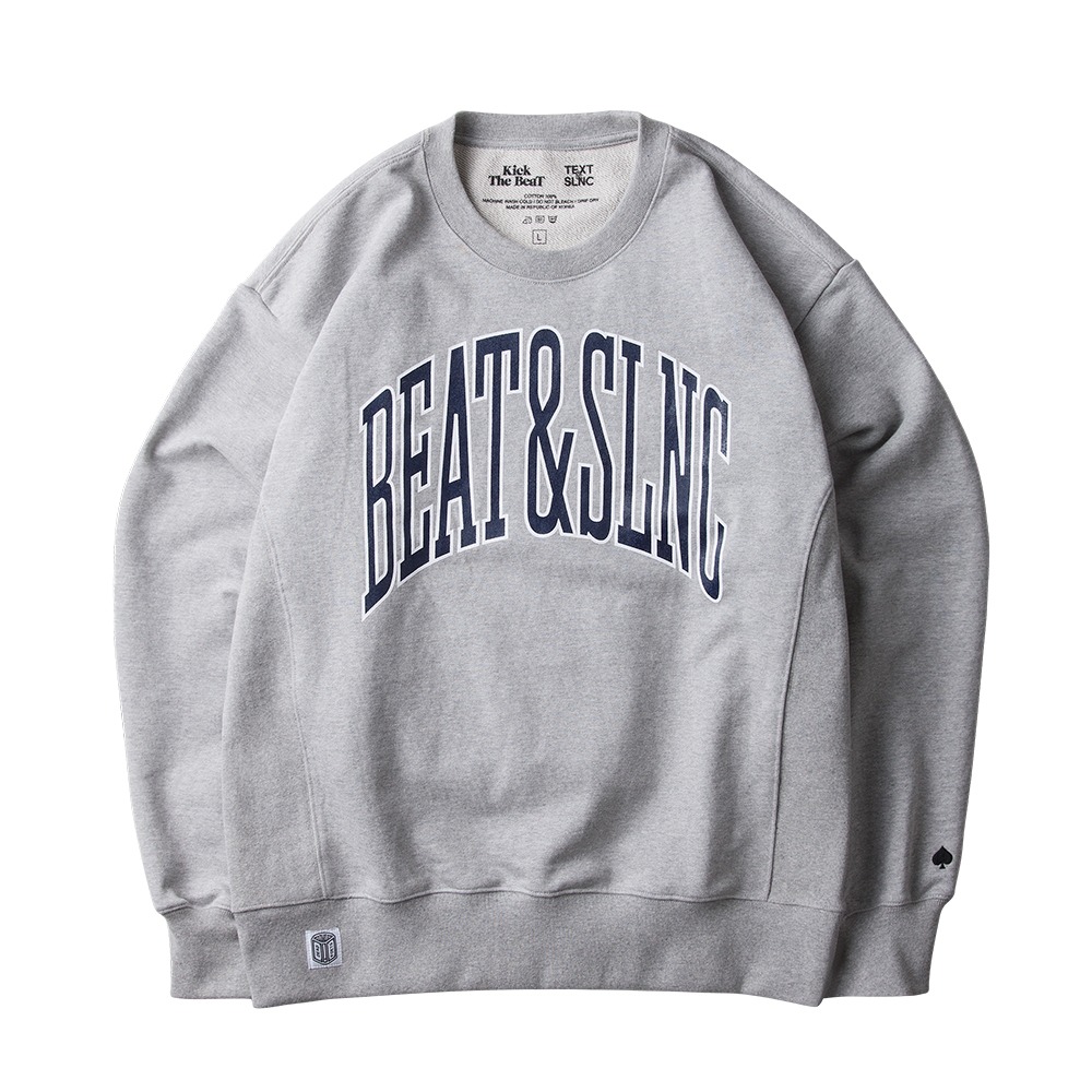 BEAT &amp; SLNCClassic Logo Sweat Shirts(Grey)