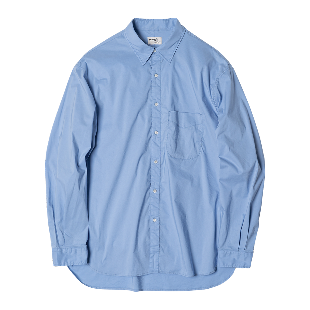 ROUGH SIDE103. Shirring Shirt(Sax)