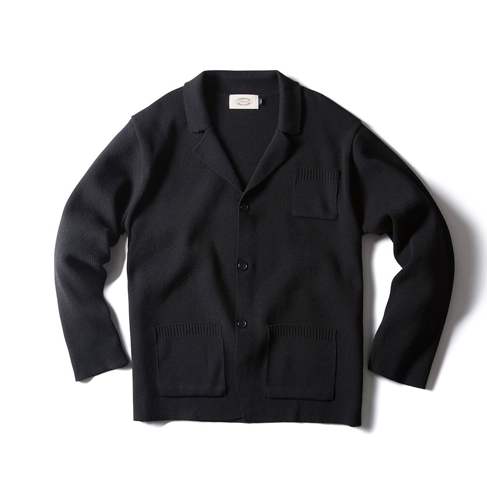 AMFEASTBamboo Tailored Cardigan(Black)30% OFF