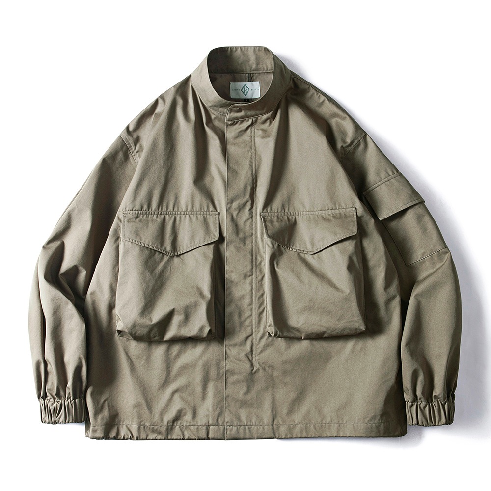 ESFAIESFAI X DGRE X SLOW BOYM65 Short Oversized Jacket(Olive)