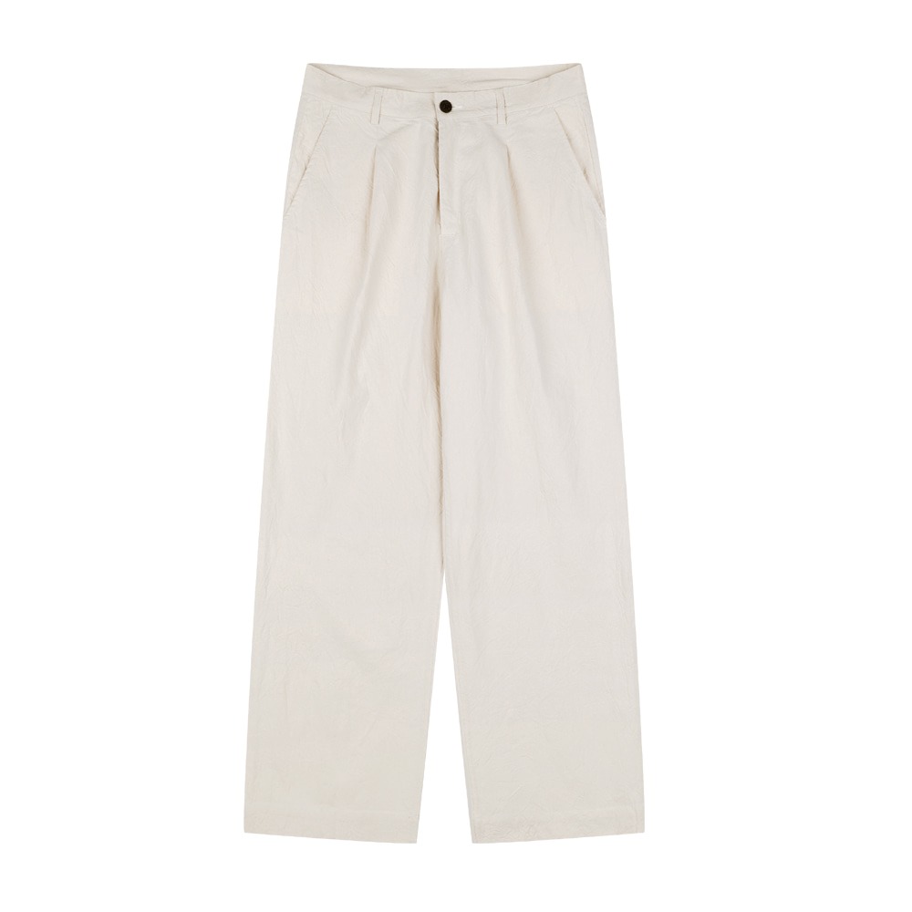 YOUNEEDGARMENTSCrease One Tuck Straight Pants(Natural)30%OFF