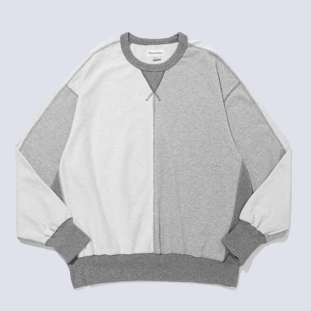 NAMER CLOTHINGHalf Reverse Sweatshirts(Gray)20% OFF