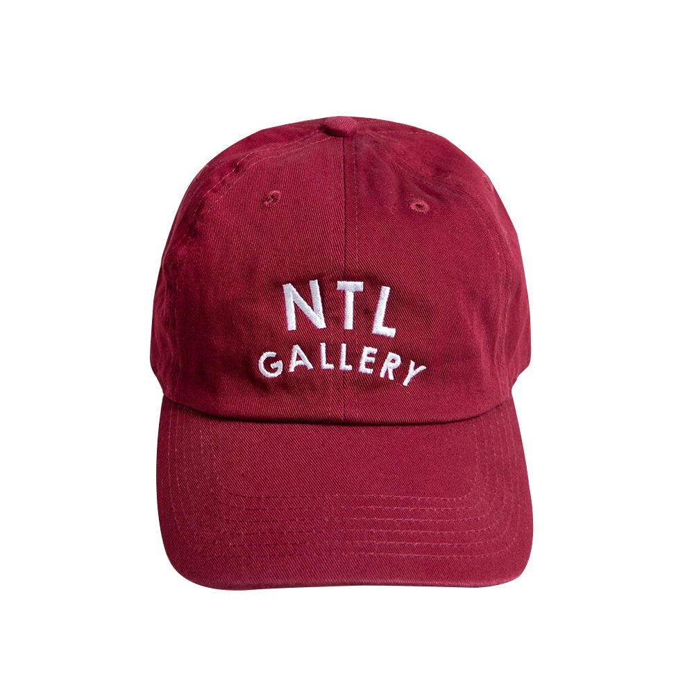 NTL GALLERYClassic Logo Cotton Cap(Burgundy)