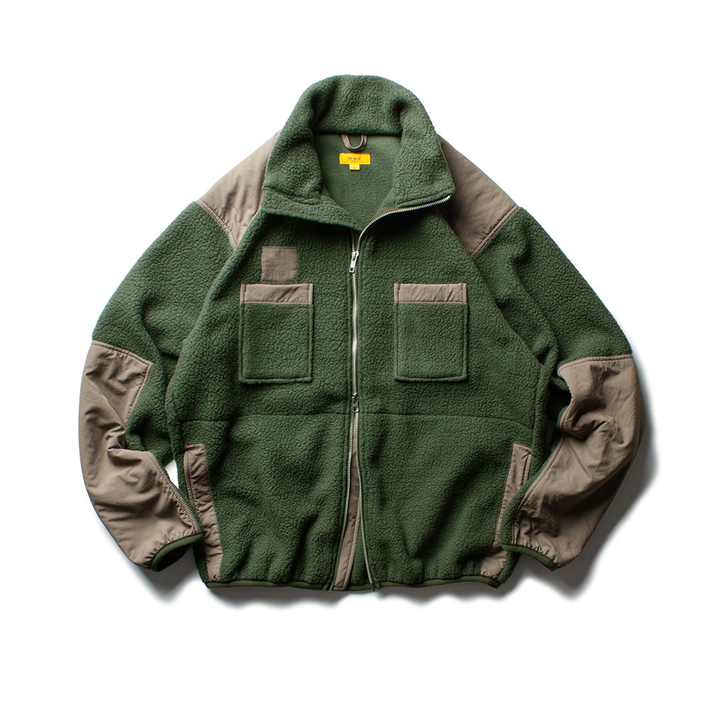 THE RESQ &amp; COECWCS Army Fleece Jacket(Olive Green)