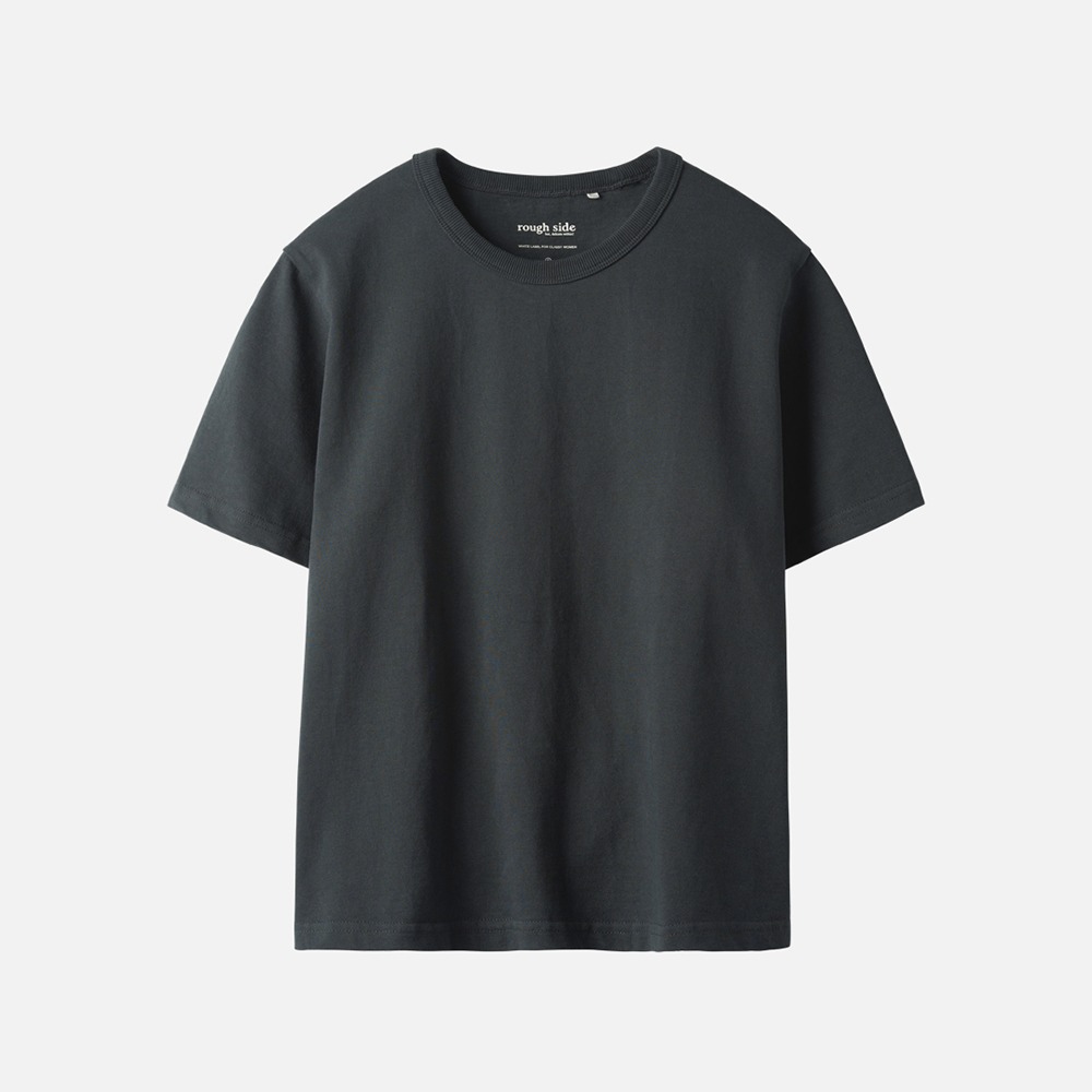 ROUGH SIDEWomen  Essential 1/2 T-Shirt(Navy)